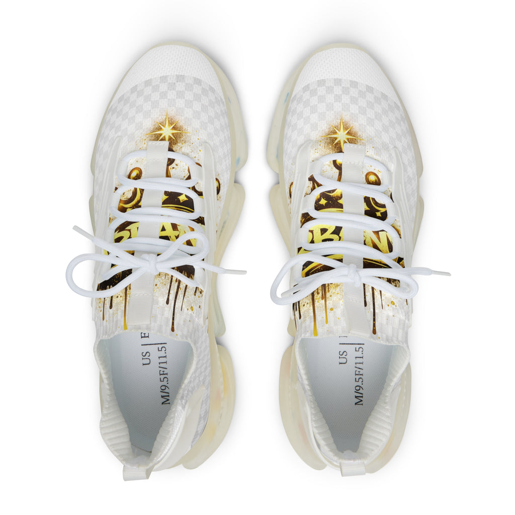 Men's Mesh Sneakers — White Gold Star Athletic Shoes