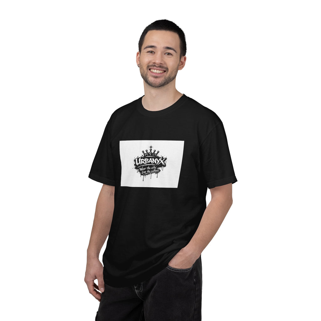 Urban Crown Graphic T-Shirt — "URBANYC" Distressed Logo Tee