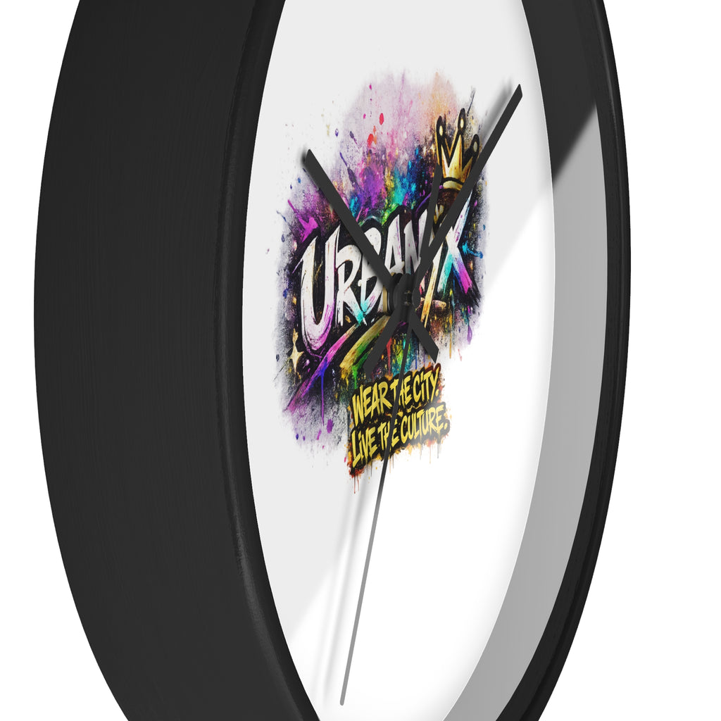 Urbanyx Graffiti Wall Clock — Colorful Street Art Timepiece