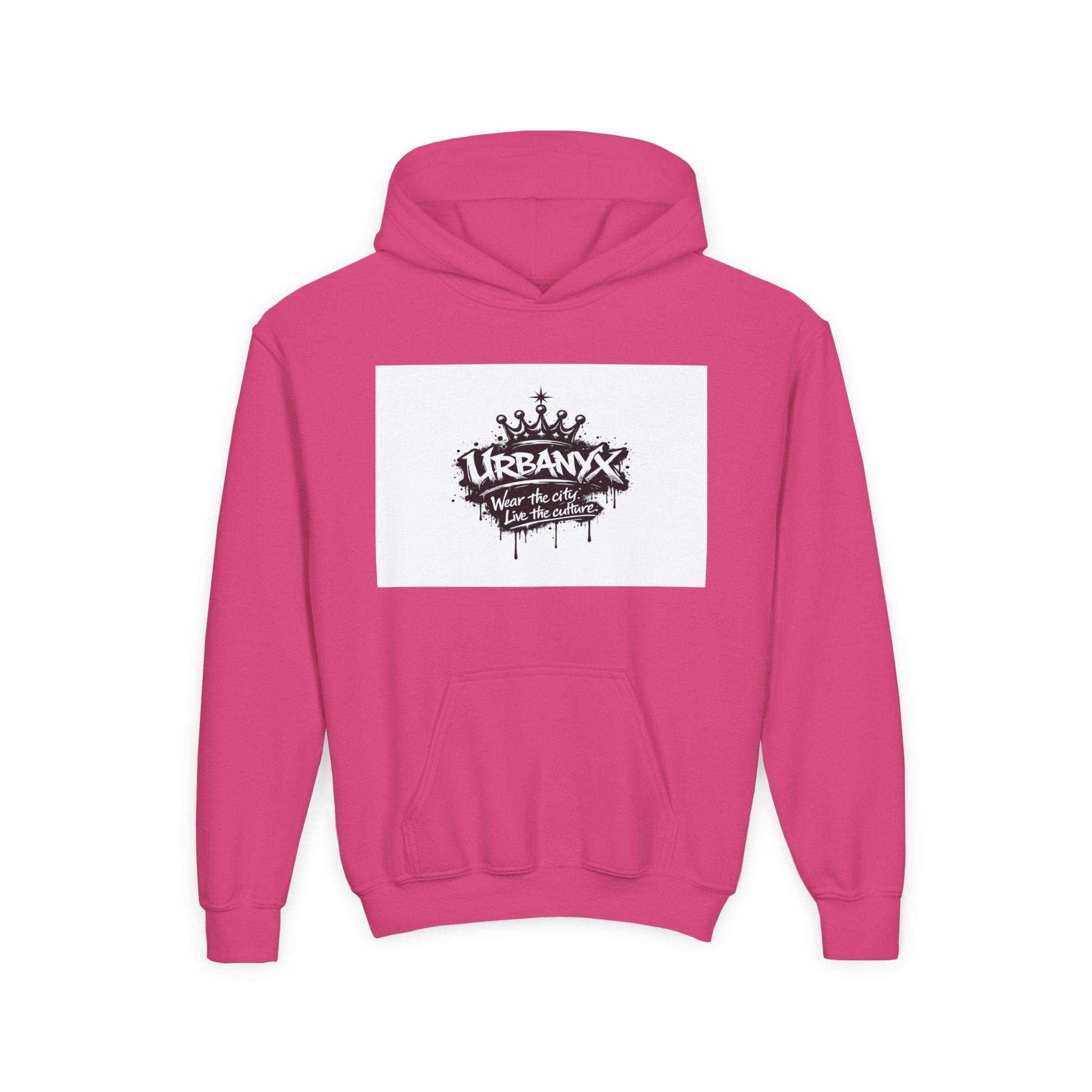 Urbanyx Youth Hoodie — UrbanX Graffiti Logo Sweatshirt (Color Splash)