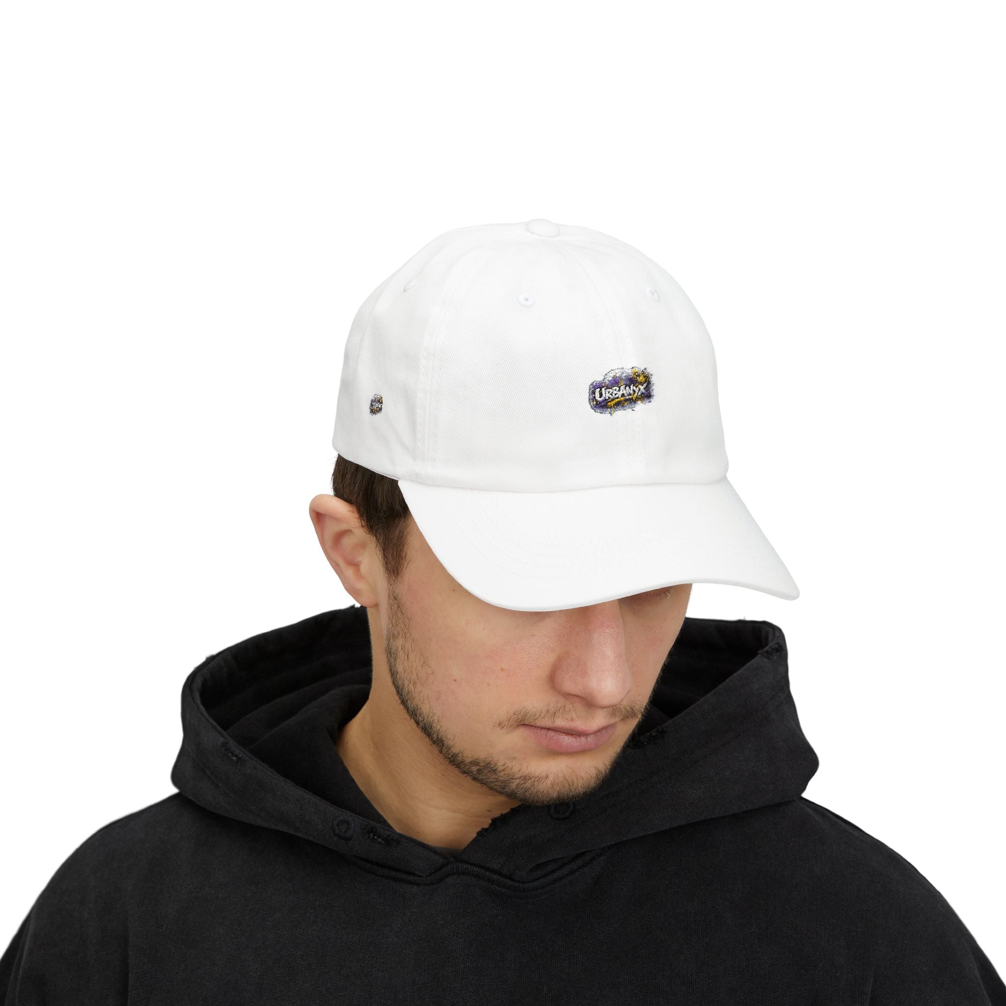 Urbanyx Collection — Retro Splash Logo Embroidered Baseball Hat