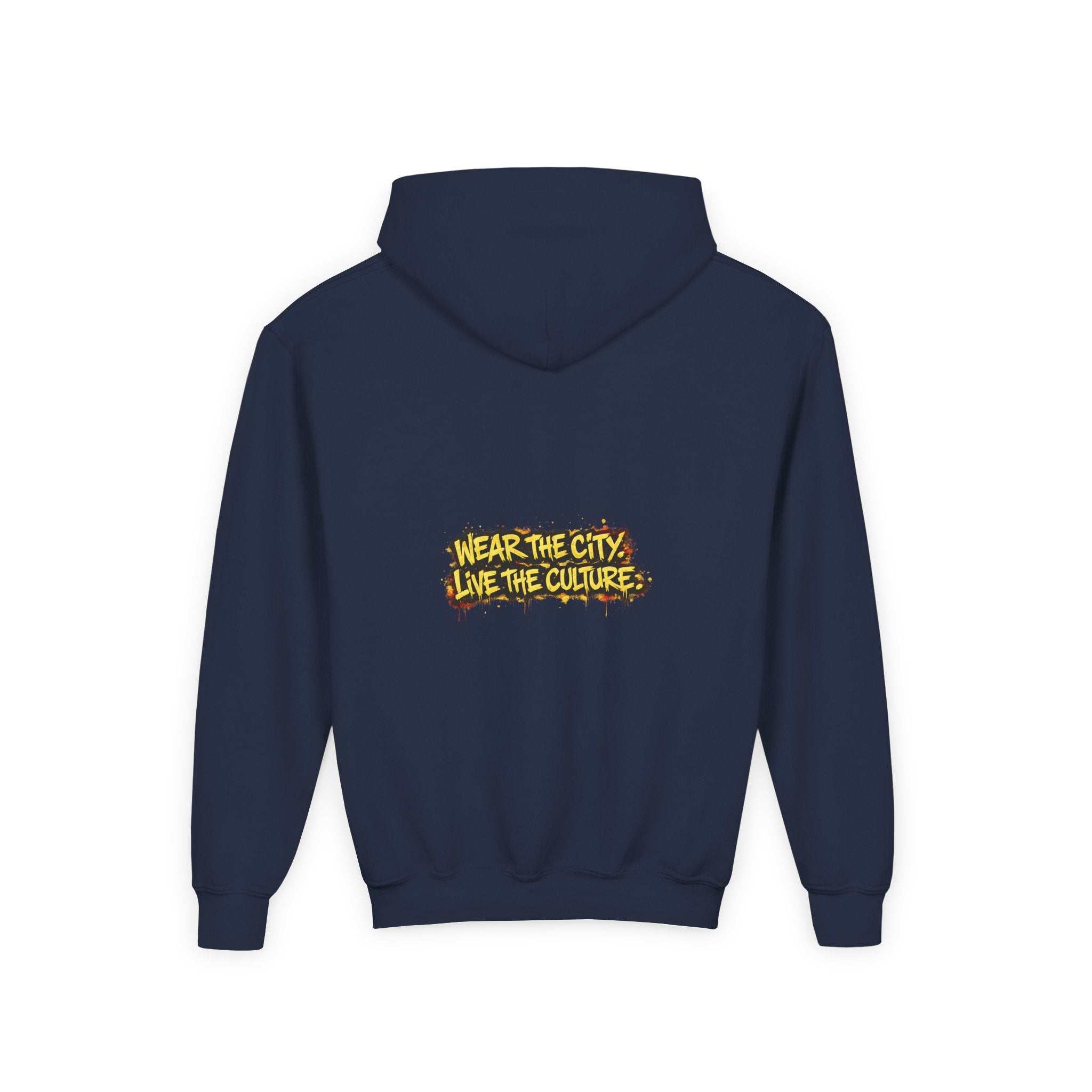 UrbanyX Youth Hoodie — UrbanX Graffiti Crown "Wear the City, Live the Culture" Streetwear
