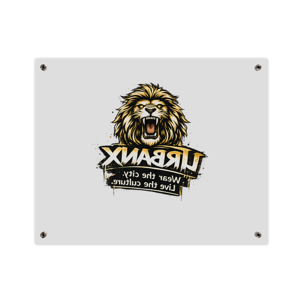 Urbanyx Acrylic Wall Art Panel — UrbanX Roaring Lion Logo Decor