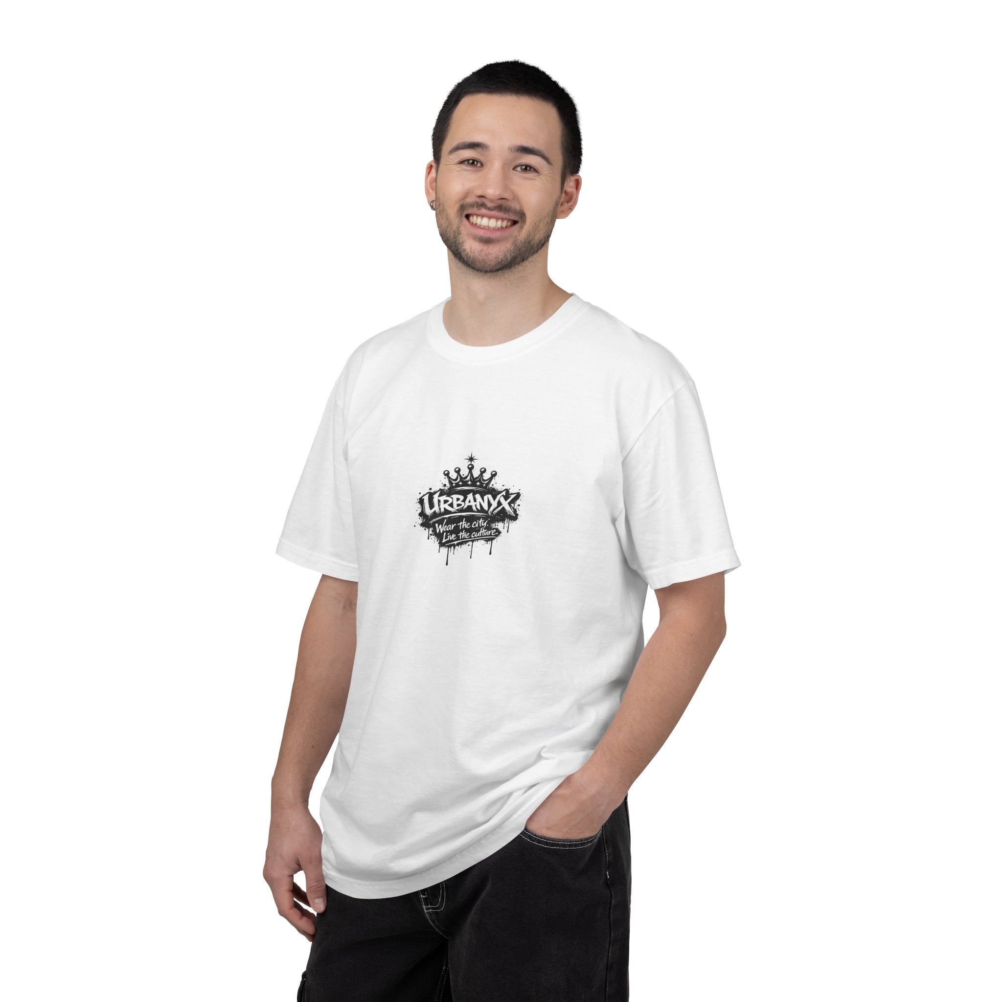 Urban Crown Graphic T-Shirt — "URBANYC" Distressed Logo Tee