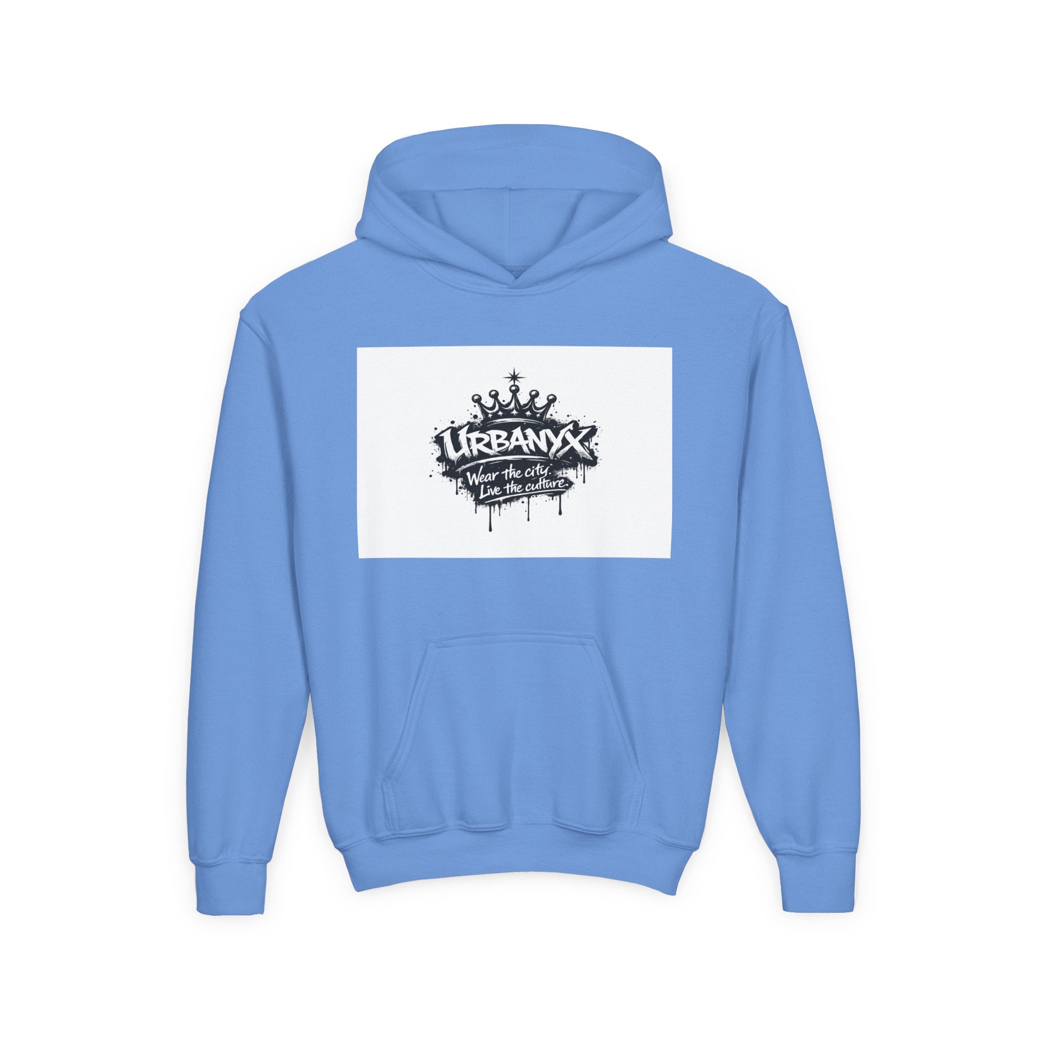 Urbanyx Youth Hoodie — UrbanX Graffiti Logo Sweatshirt (Color Splash)