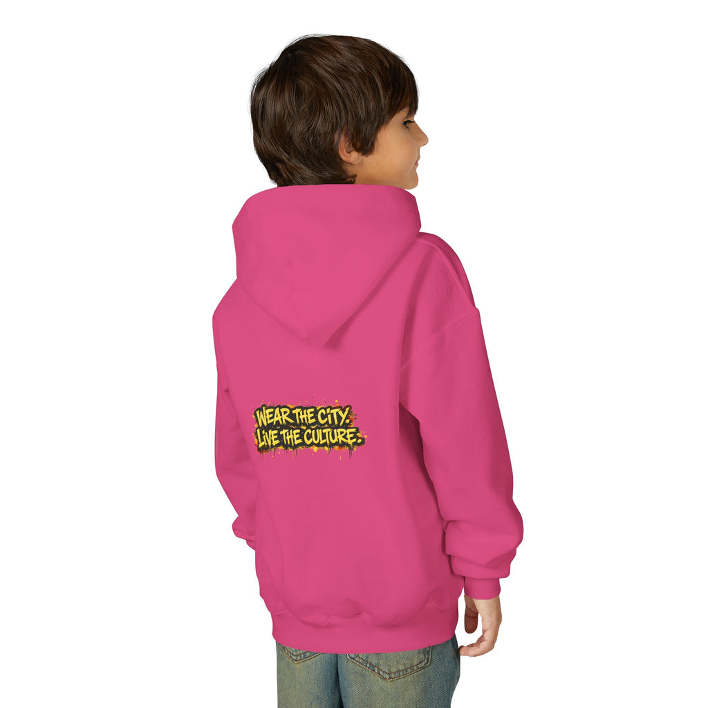 UrbanyX Youth Hoodie — UrbanX Graffiti Crown "Wear the City, Live the Culture" Streetwear