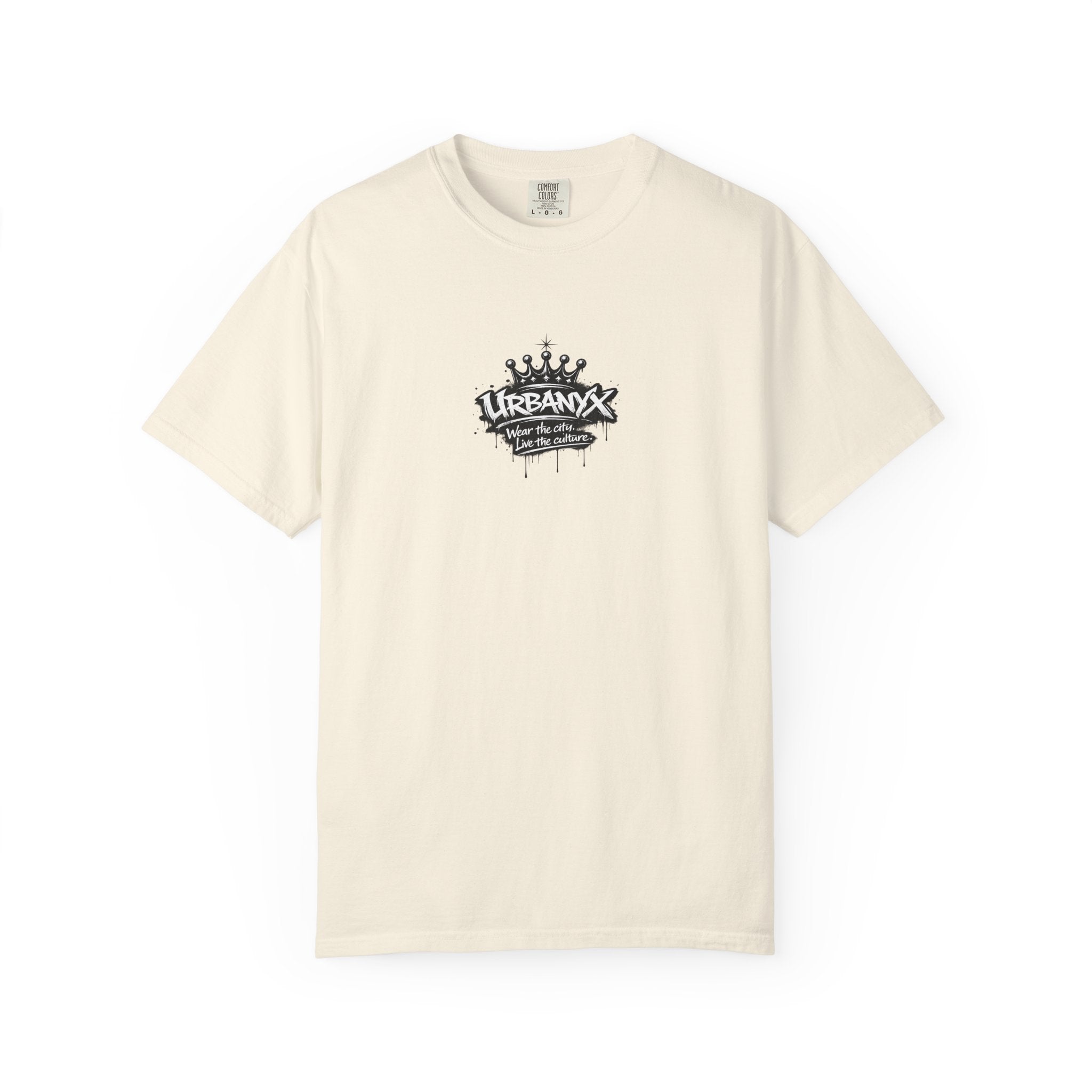 UrbanX Crown Logo T-Shirt — Small Chest Graphic Streetwear Tee
