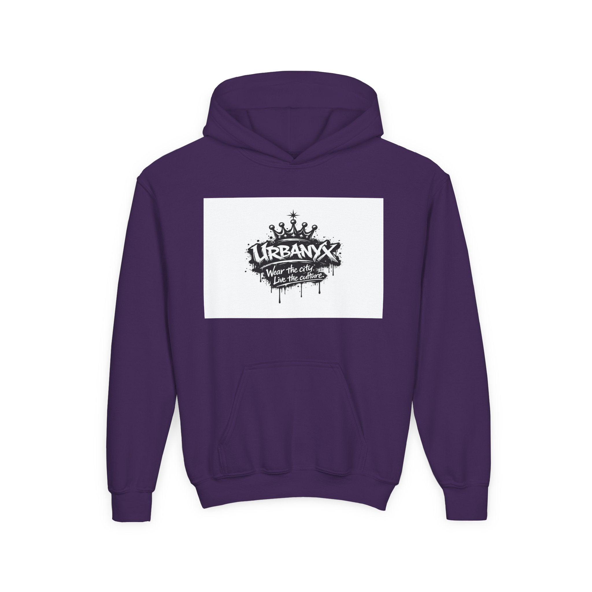 Urbanyx Youth Hoodie — UrbanX Graffiti Logo Sweatshirt (Color Splash)