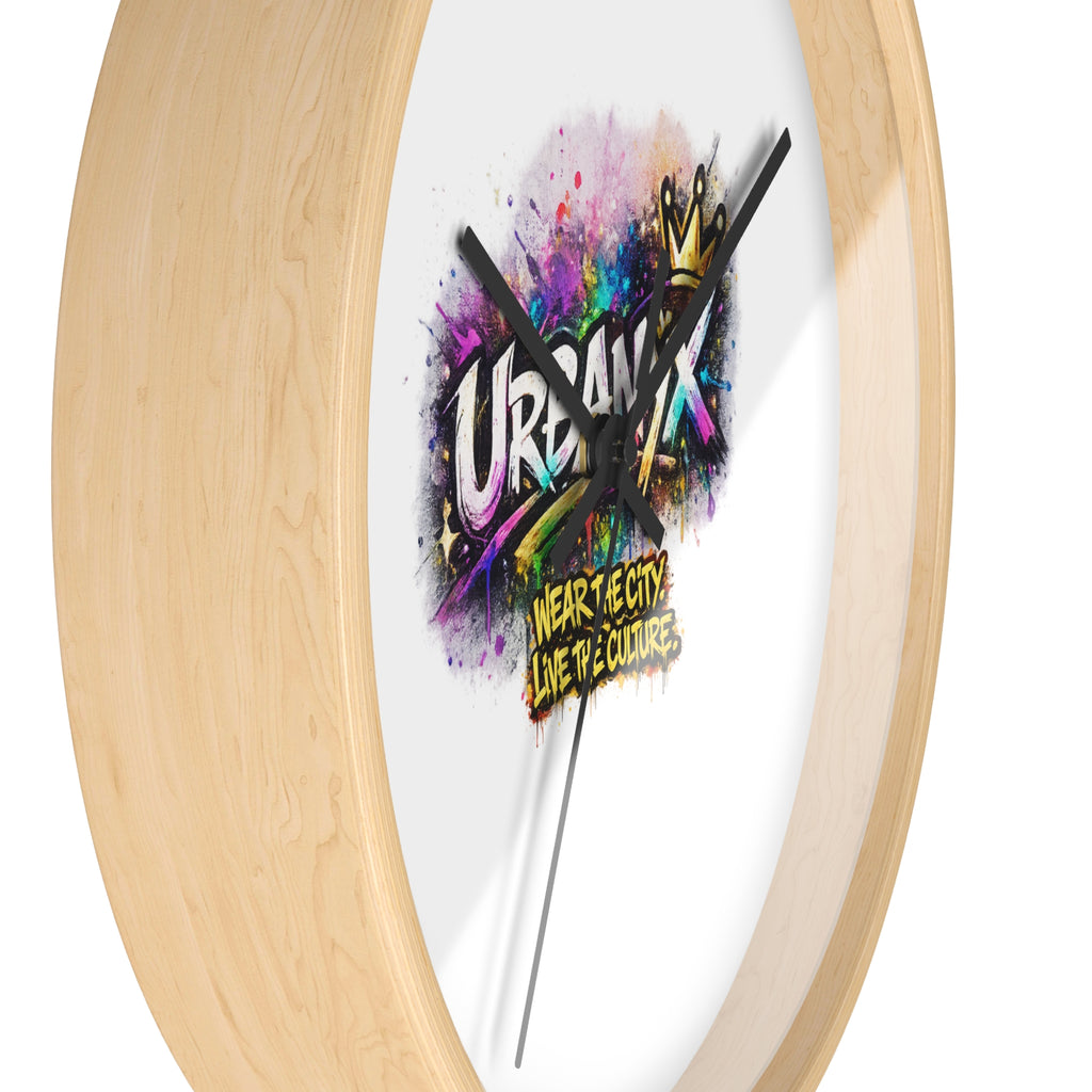 Urbanyx Graffiti Wall Clock — Colorful Street Art Timepiece