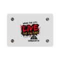 Urbanyx Live The Culture Acrylic Wall Art Panel – Urban Graffiti City Decor