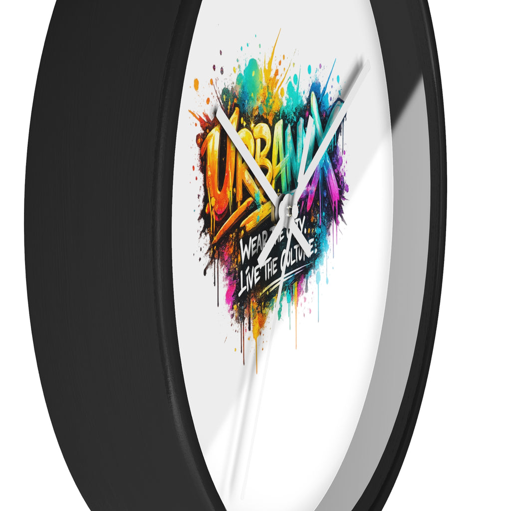 Urbanyx Graffiti Wall Clock — Colorful Street Art "Urban" Design