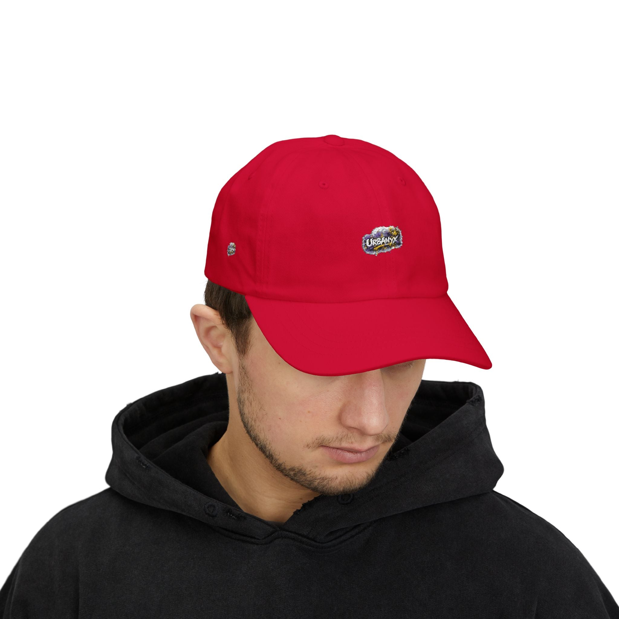 Urbanyx Collection — Retro Splash Logo Embroidered Baseball Hat