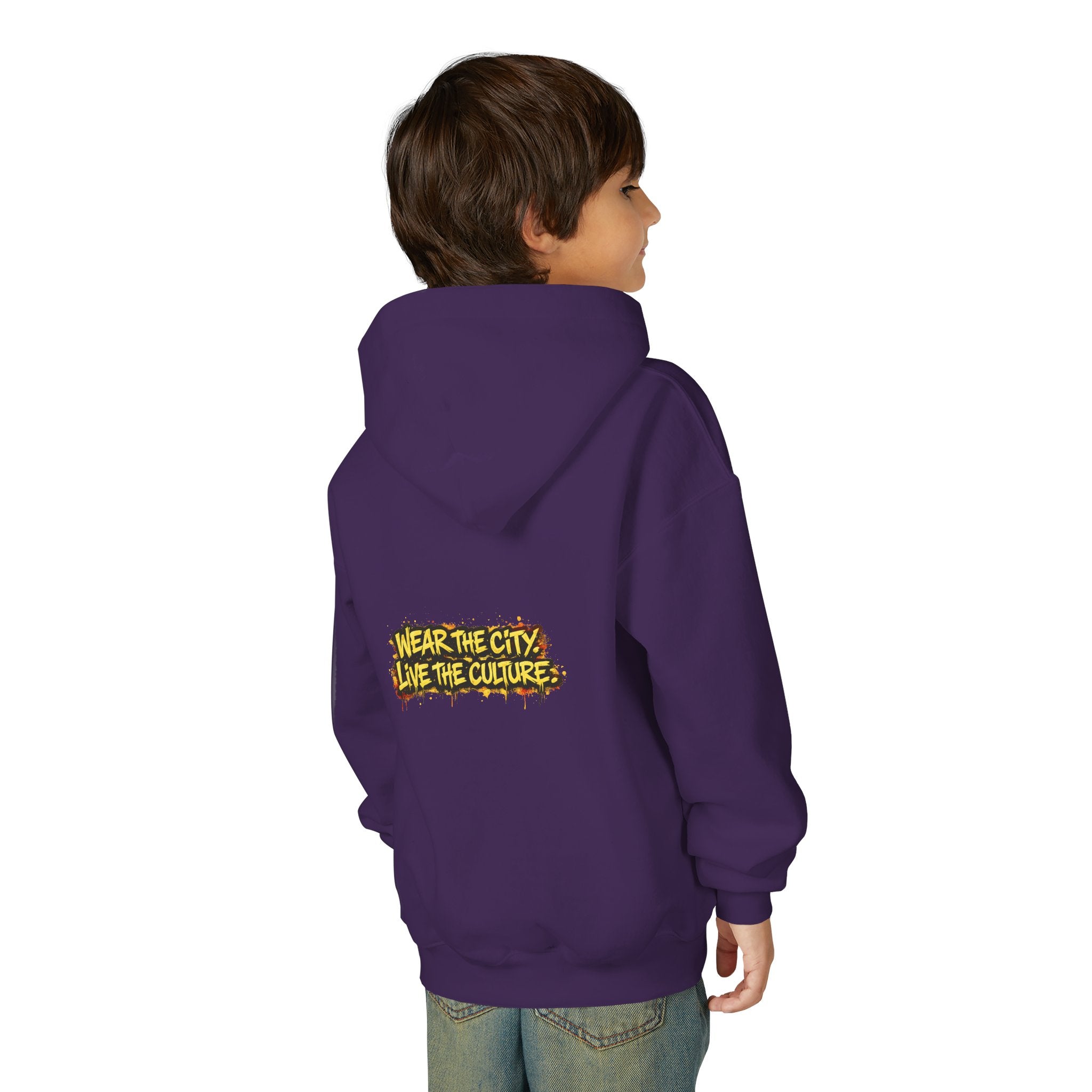 UrbanyX Youth Hoodie — UrbanX Graffiti Crown "Wear the City, Live the Culture" Streetwear