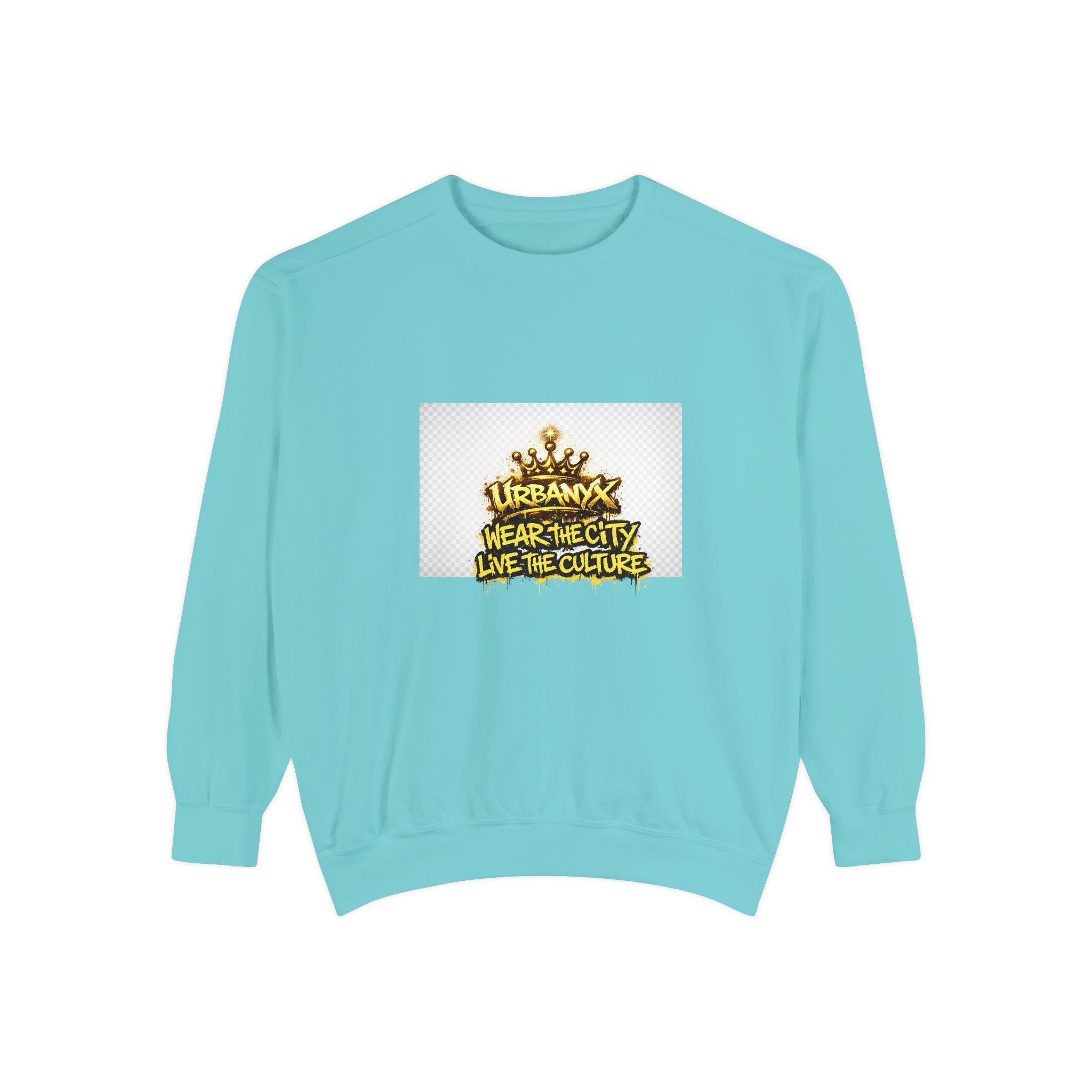 Urbanyx Crown Sweatshirt — "Wear The City Live The Culture" Graphic Crewneck