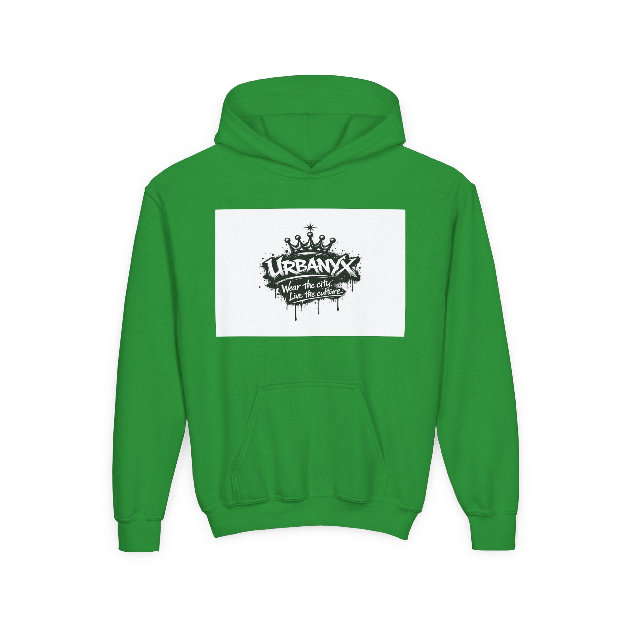 Urbanyx Youth Hoodie — UrbanX Graffiti Logo Sweatshirt (Color Splash)