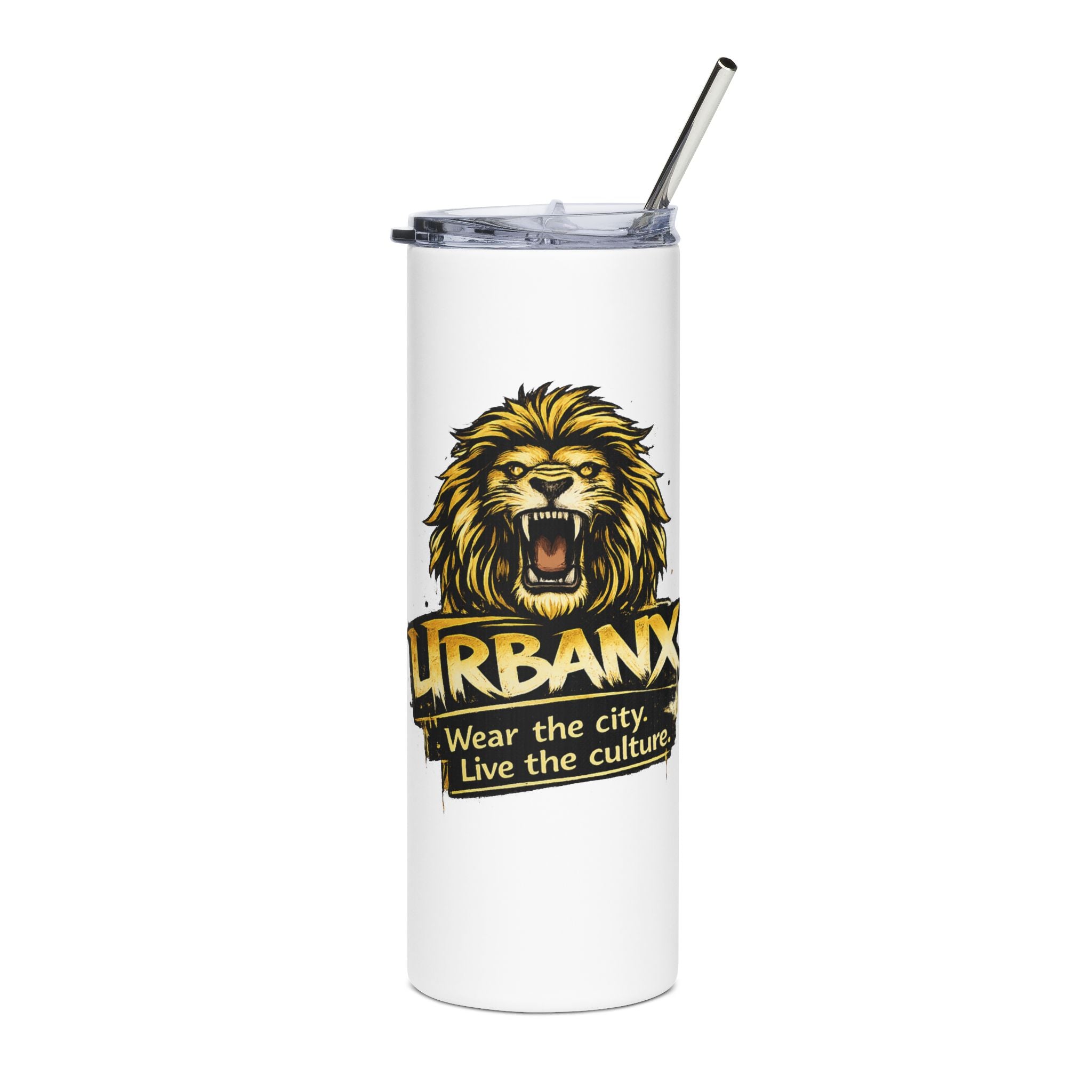 Urbanyx Tumbler — UrbanX Lion Logo 20oz Stainless Steel Travel Cup