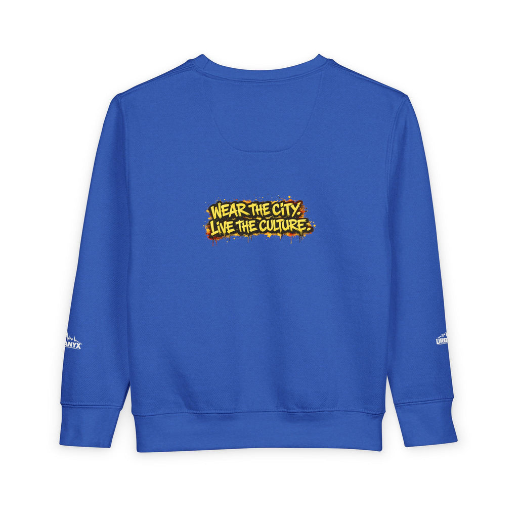 Urbanyx Toddler Sweatshirt — 'Wear the City, Live the Culture' Urban Kids Crewneck