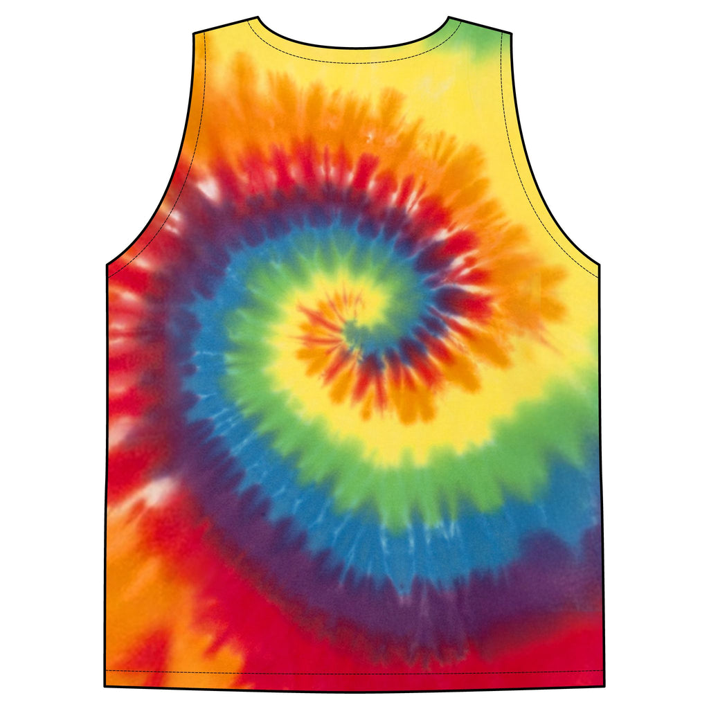 UrbanyXTie-Dye Tank Top — Retro Spiral Pastel Beachwear