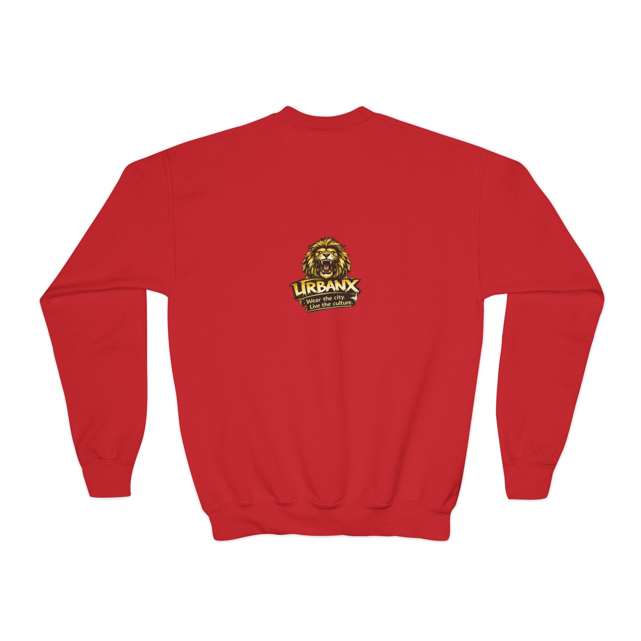 Urbanyx Youth Crewneck Sweatshirt - Colorful Urban Graffiti Logo Crew
