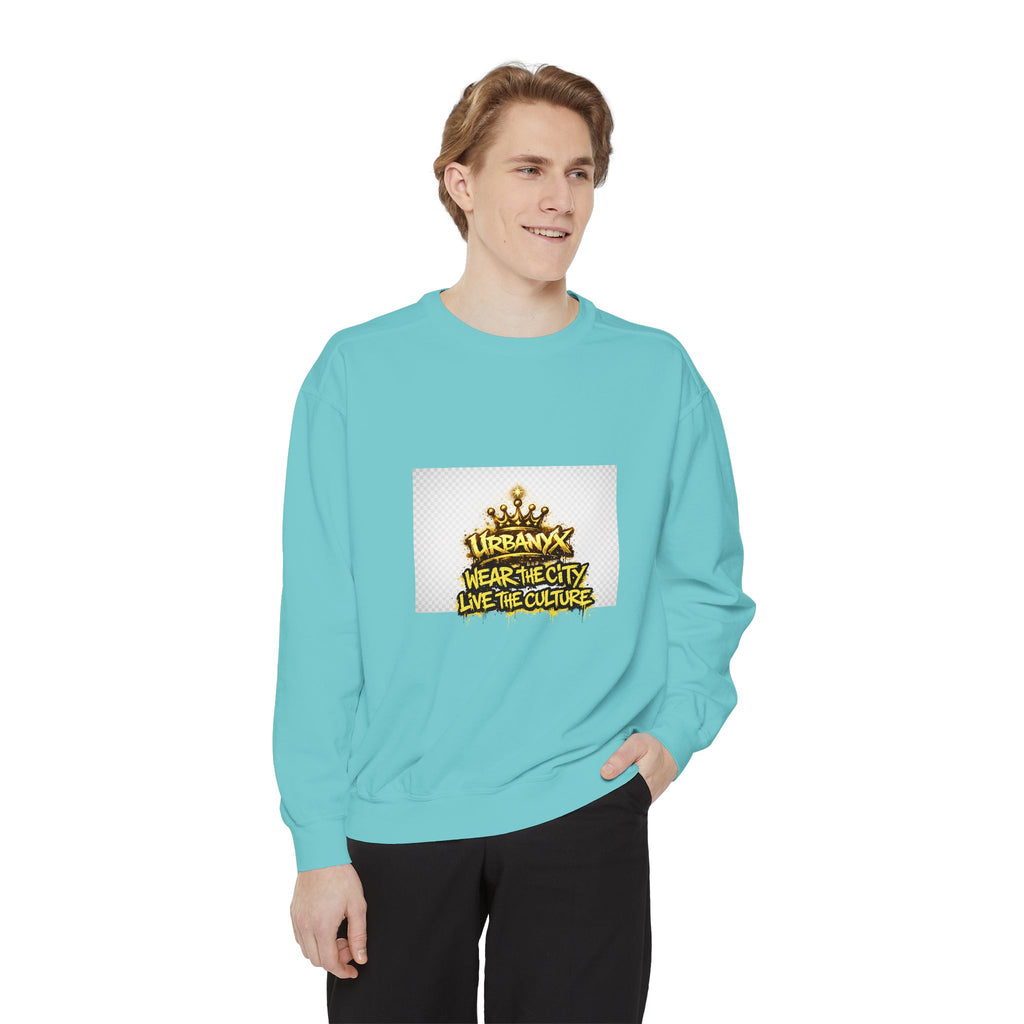 Urbanyx Crown Sweatshirt — "Wear The City Live The Culture" Graphic Crewneck