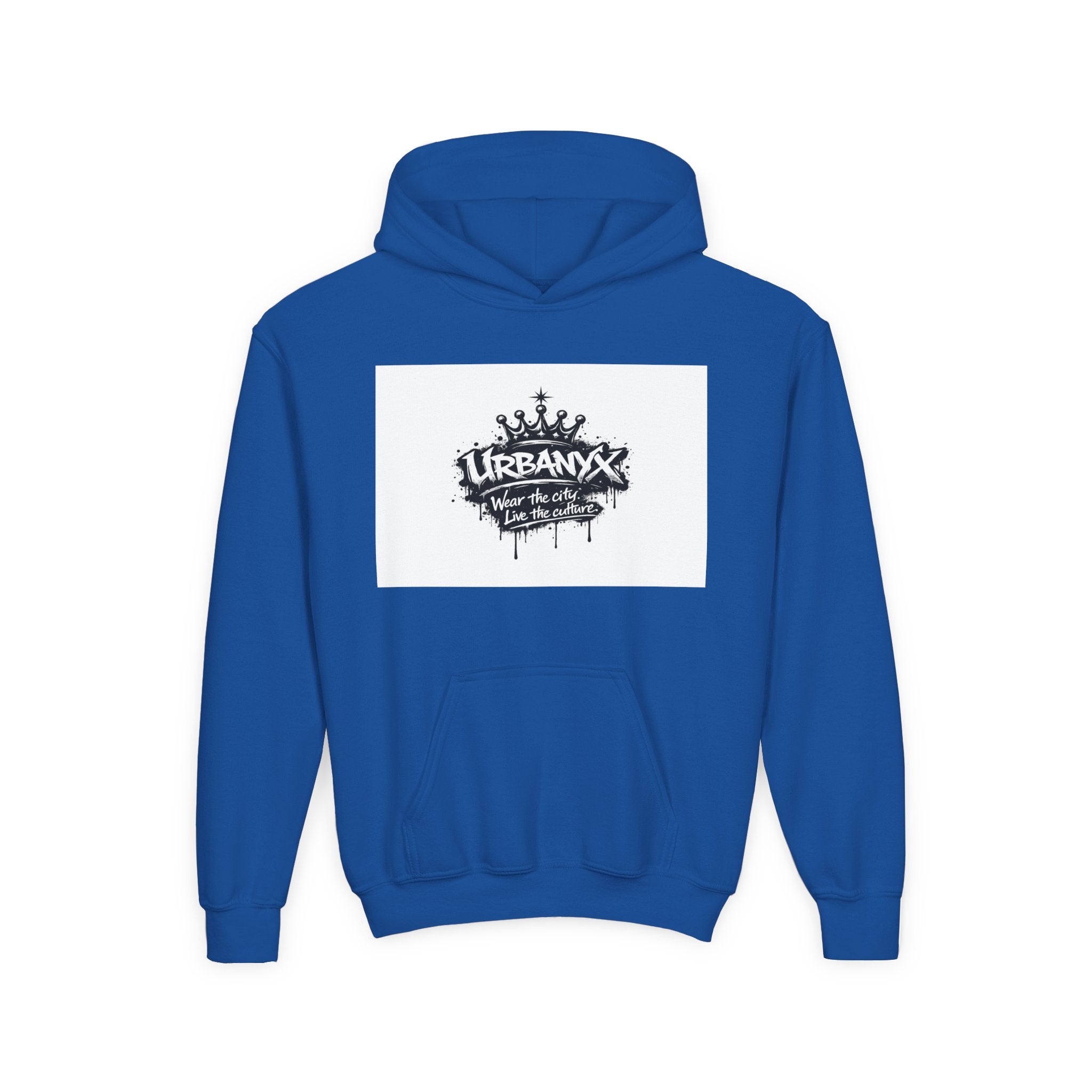 Urbanyx Youth Hoodie — UrbanX Graffiti Logo Sweatshirt (Color Splash)