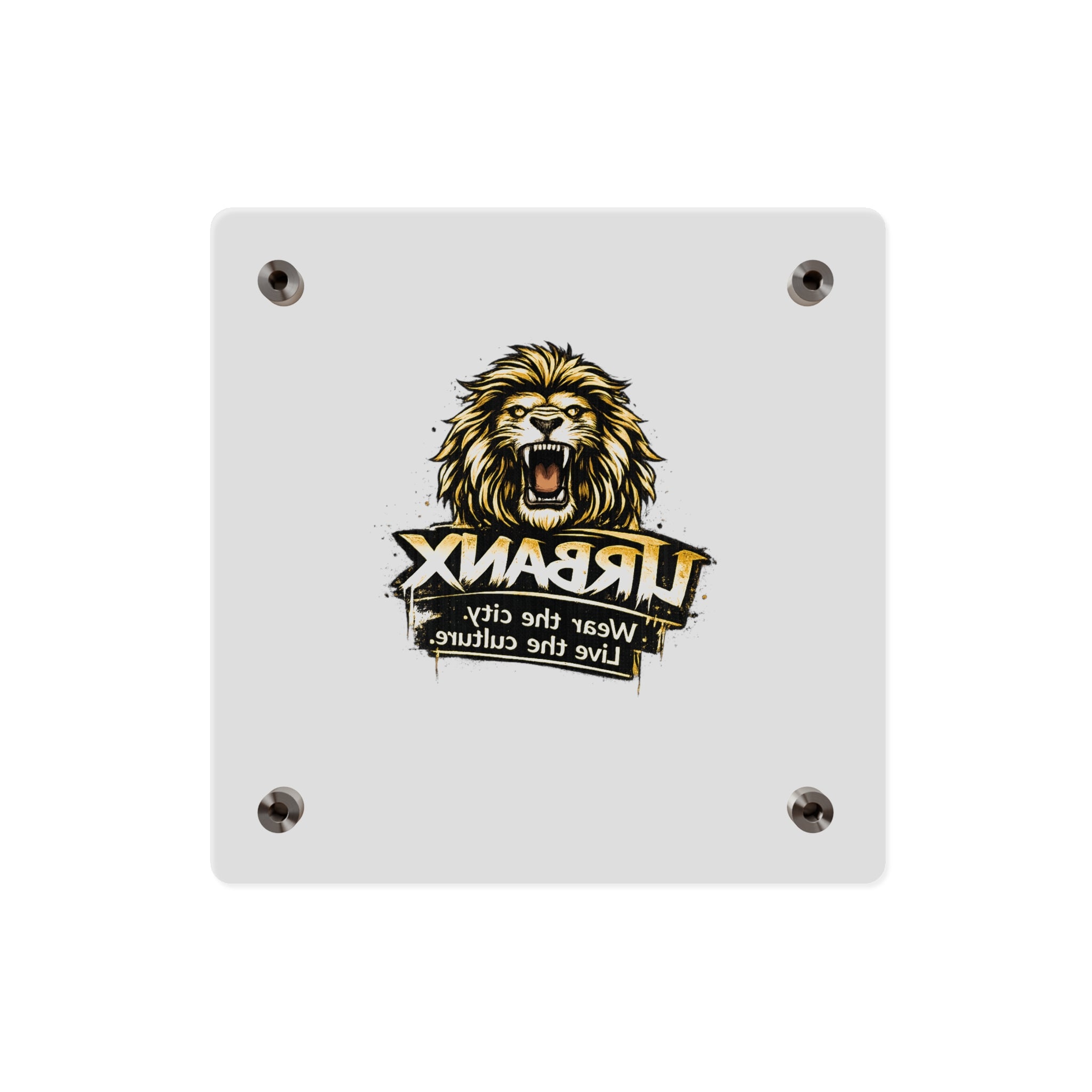 Urbanyx Acrylic Wall Art Panel — UrbanX Roaring Lion Logo Decor