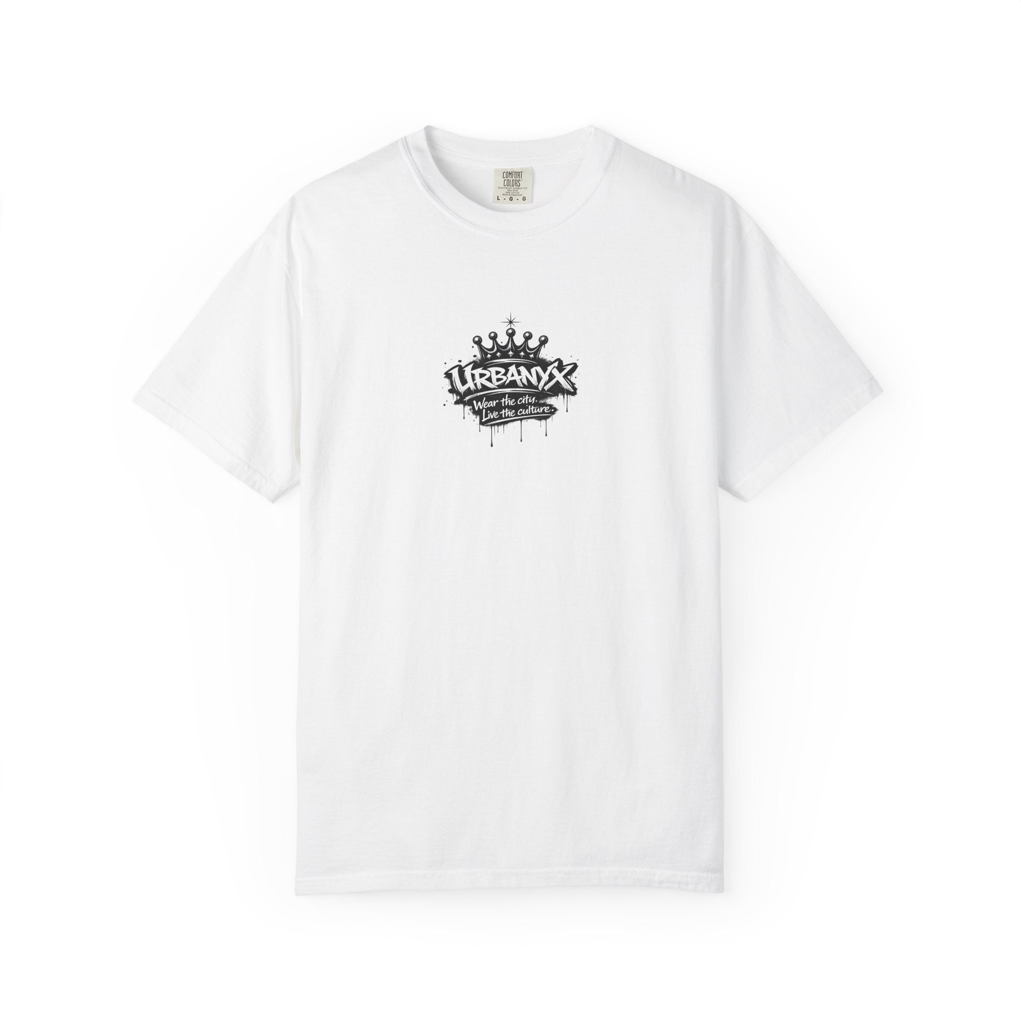 UrbanX Crown Logo T-Shirt — Small Chest Graphic Streetwear Tee