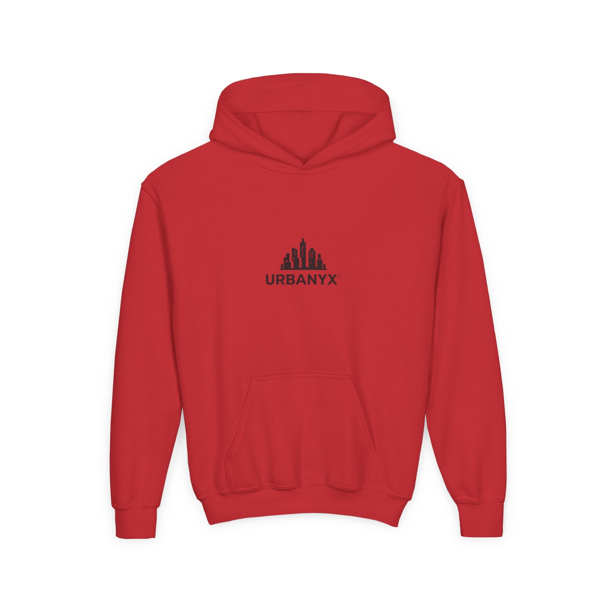 Urbanyx Kids Hoodie — UrbanX Logo Front & Colorful Graffiti Back Youth Sweatshirt