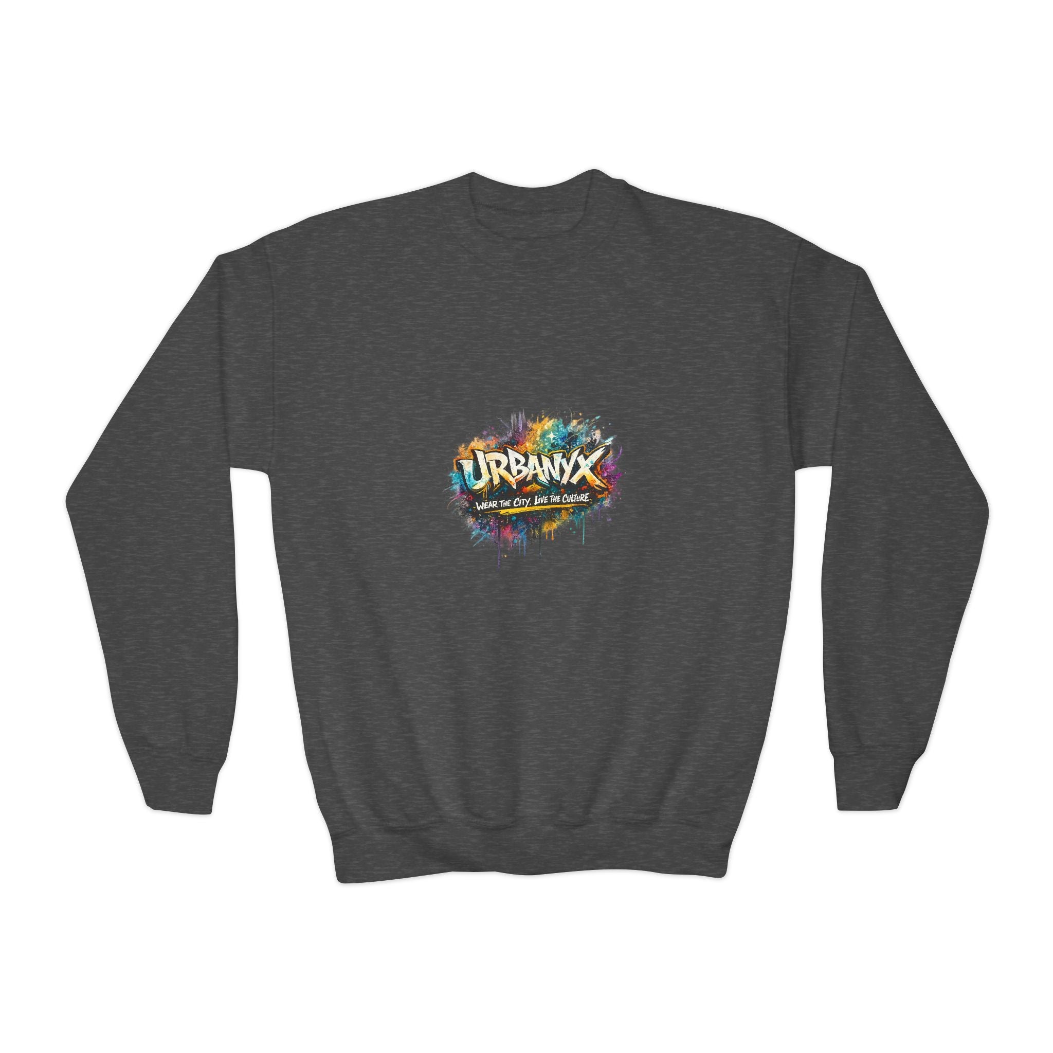 Urbanyx Youth Sweatshirt — 'Urbana' Colorful Graffiti Crewneck