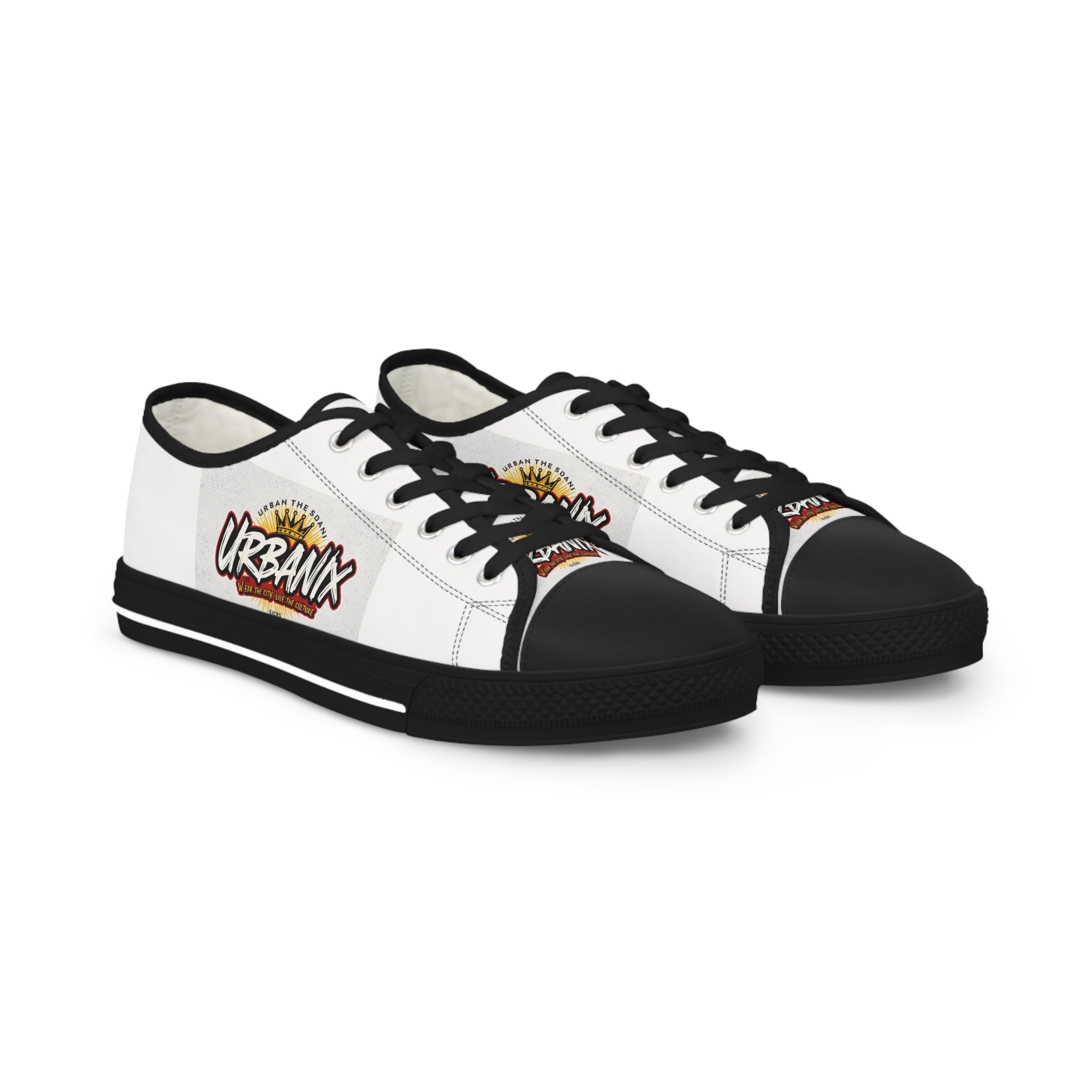 Urbanyv Low Top Sneakers — Urban Graffiti Logo Casual Shoes