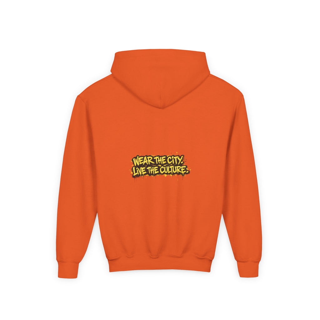 UrbanyX Youth Hoodie — UrbanX Graffiti Crown "Wear the City, Live the Culture" Streetwear