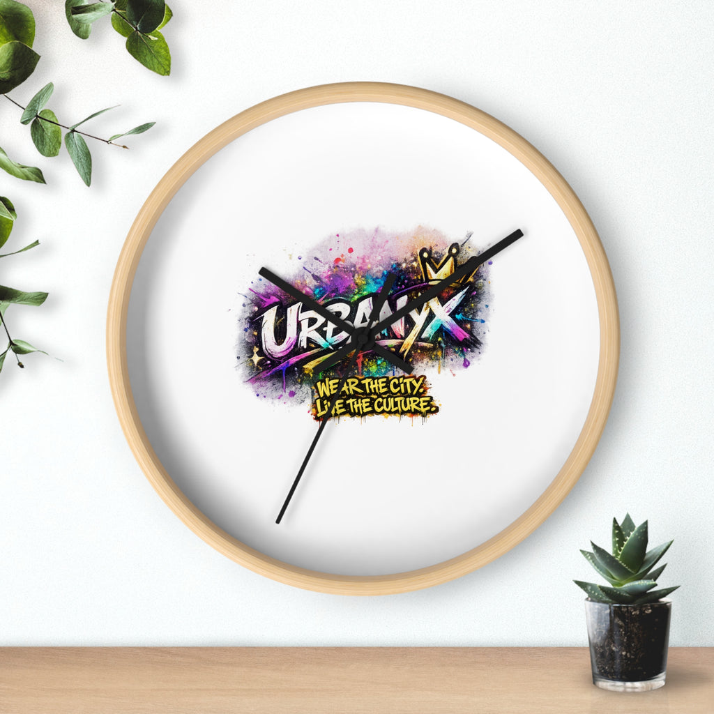 Urbanyx Graffiti Wall Clock — Colorful Street Art Timepiece