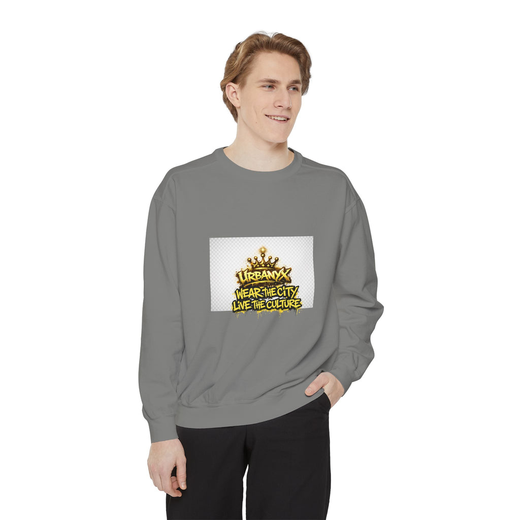 Urbanyx Crown Sweatshirt — "Wear The City Live The Culture" Graphic Crewneck