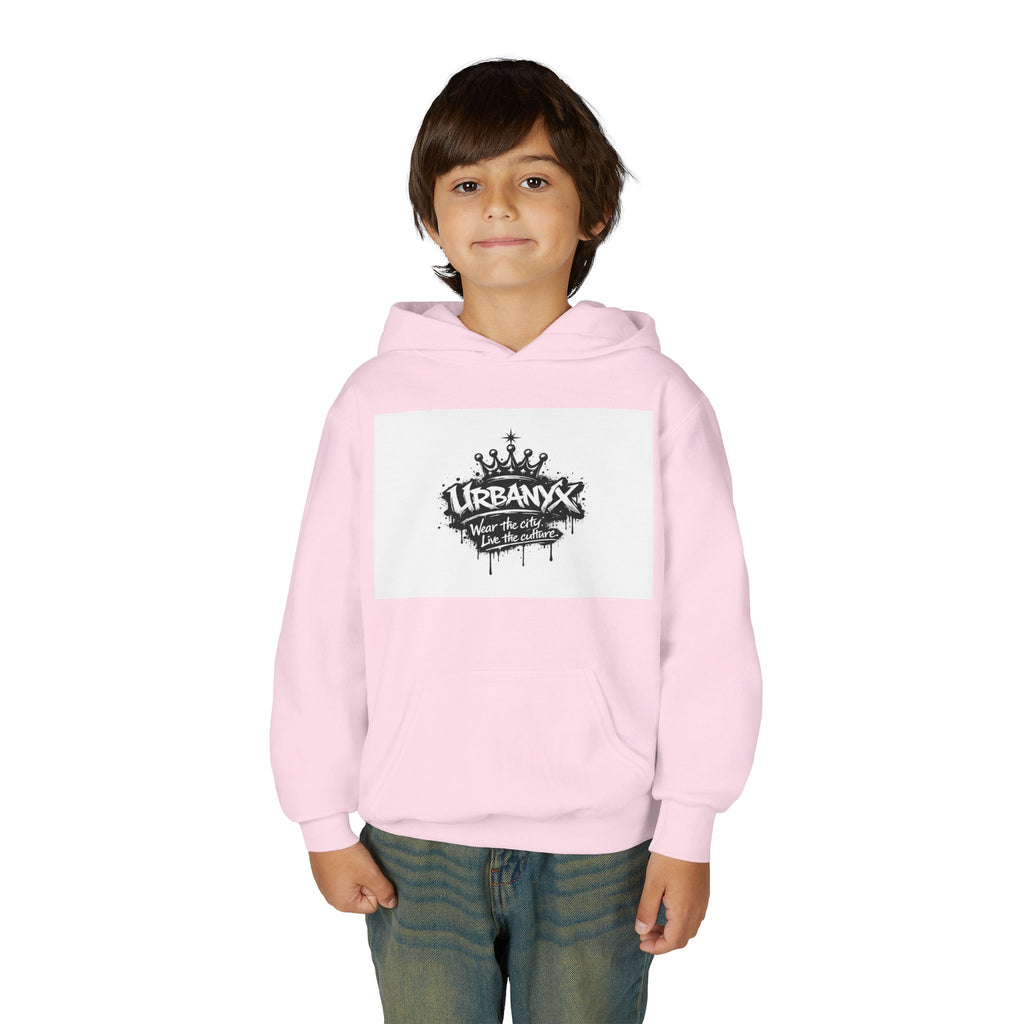 UrbanyX Youth Hoodie — UrbanX Graffiti Crown "Wear the City, Live the Culture" Streetwear