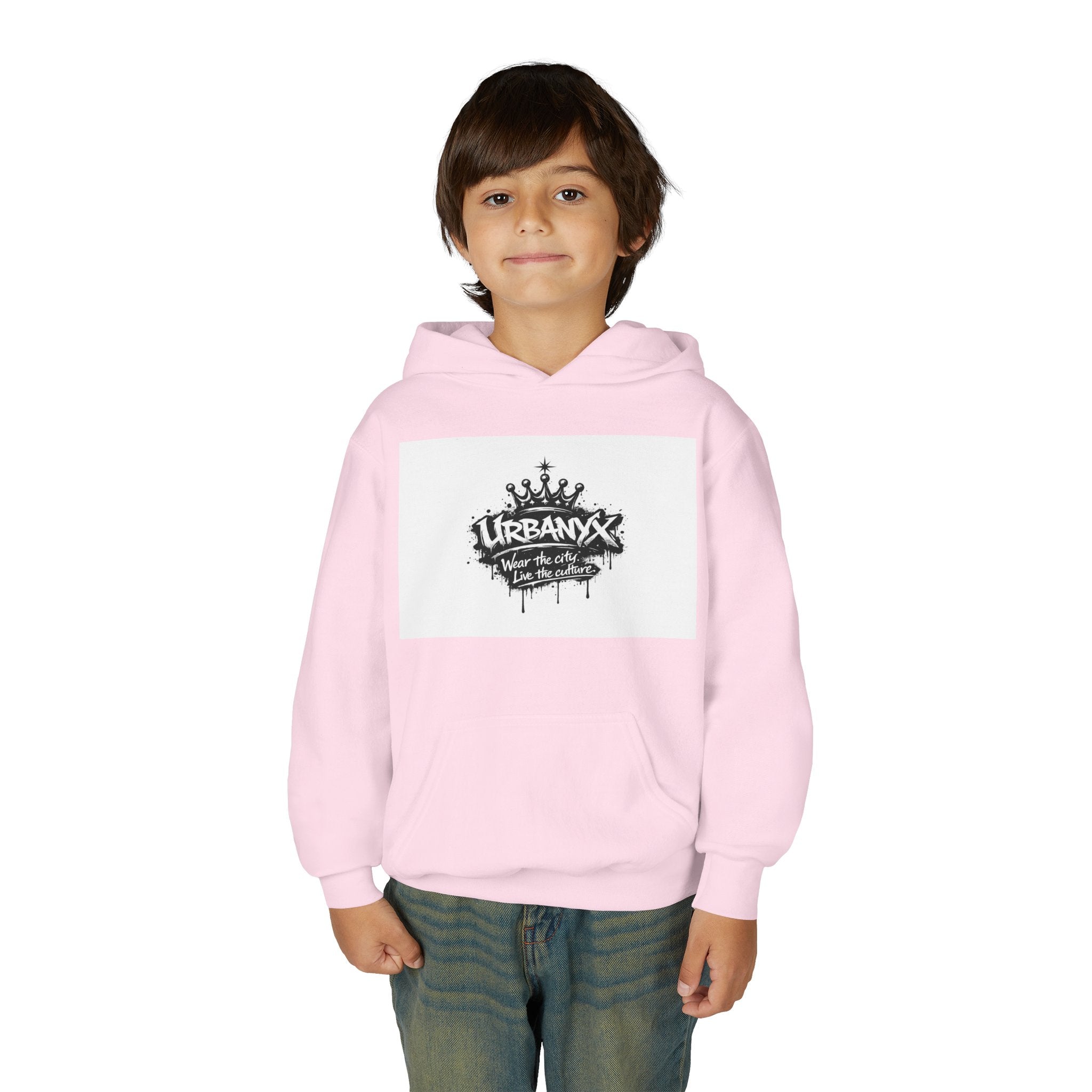 UrbanyX Youth Hoodie — UrbanX Graffiti Crown "Wear the City, Live the Culture" Streetwear