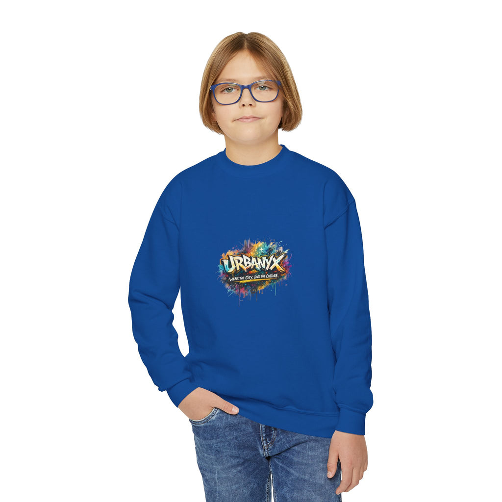 Urbanyx Youth Sweatshirt — 'Urbana' Colorful Graffiti Crewneck