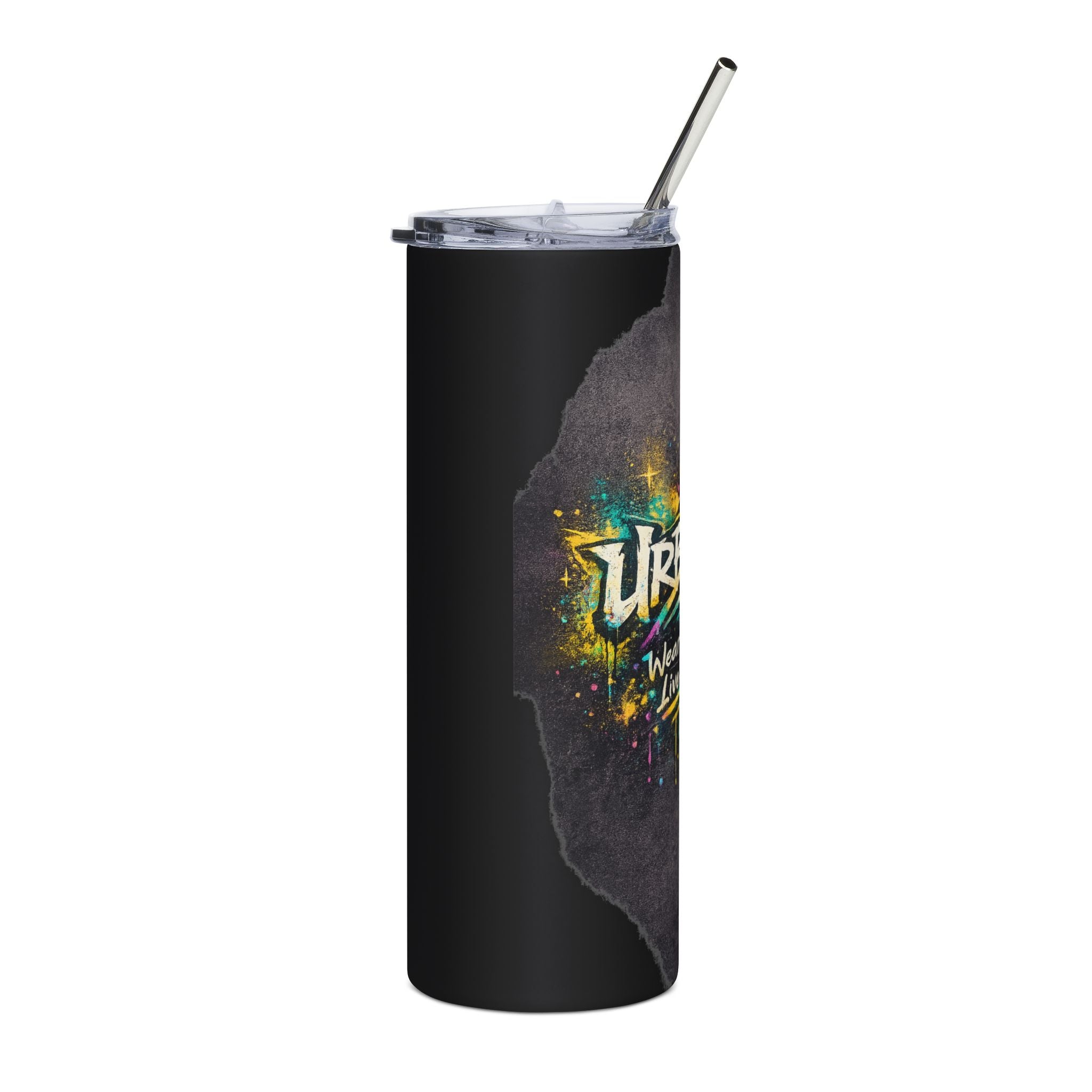 Urbanyx 20oz Stainless Steel Tumbler — Urban Graffiti 'Wear the City, Live the Culture' Insulated Travel Cup