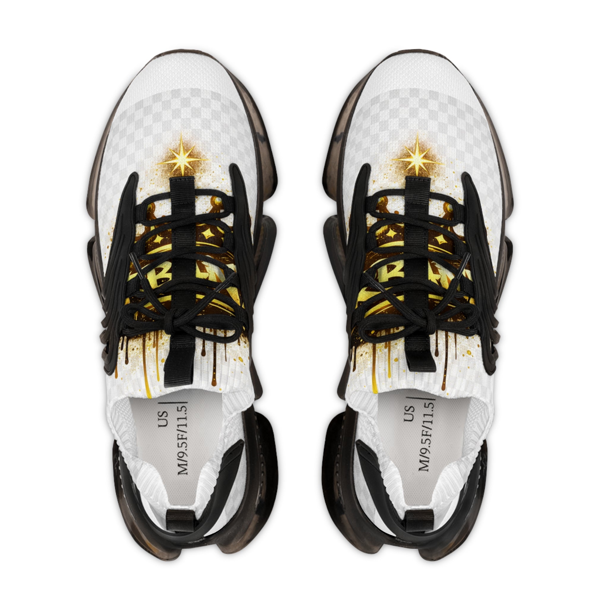 Men's Mesh Sneakers — White Gold Star Athletic Shoes