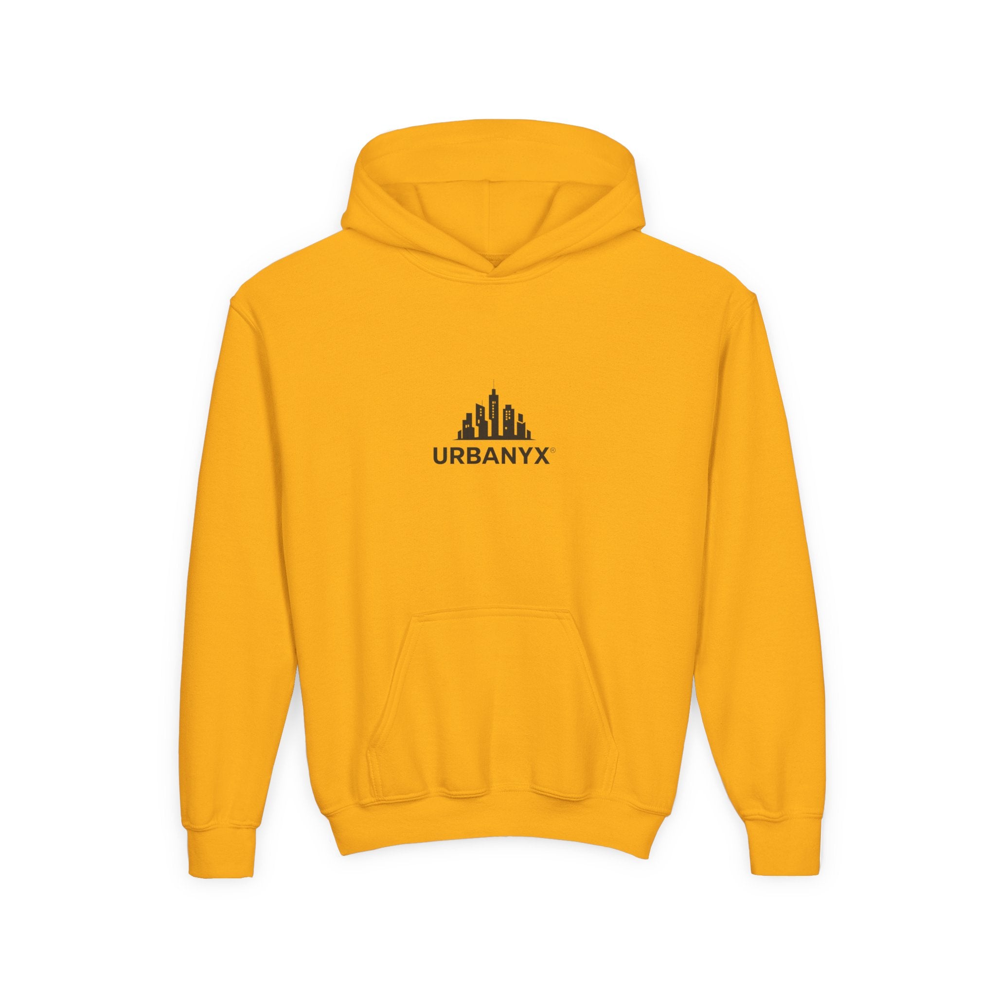 Urbanyx Kids Hoodie — UrbanX Logo Front & Colorful Graffiti Back Youth Sweatshirt
