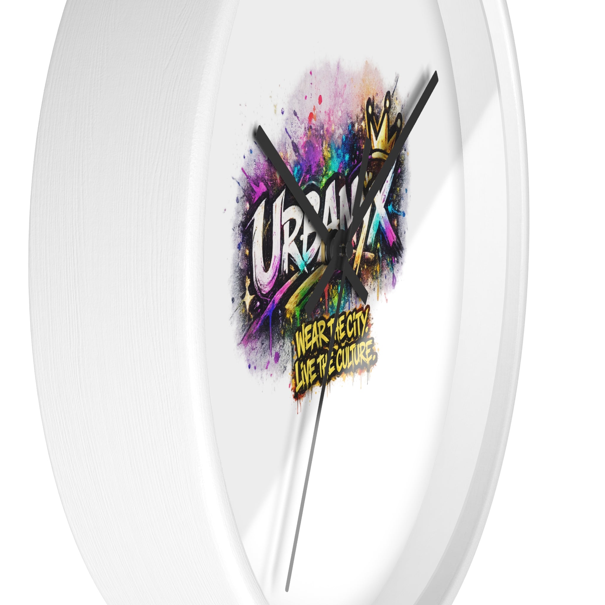 Urbanyx Graffiti Wall Clock — Colorful Street Art Timepiece