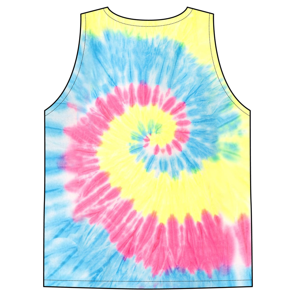 UrbanyXTie-Dye Tank Top — Retro Spiral Pastel Beachwear