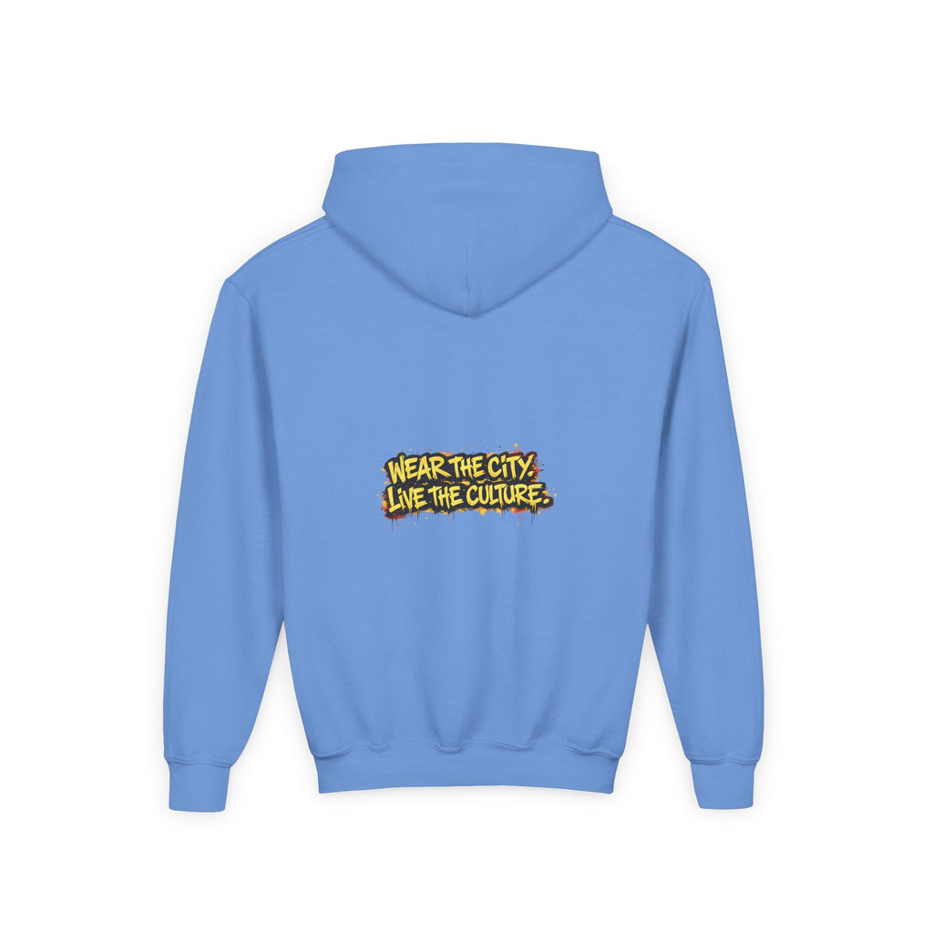 UrbanyX Youth Hoodie — UrbanX Graffiti Crown "Wear the City, Live the Culture" Streetwear