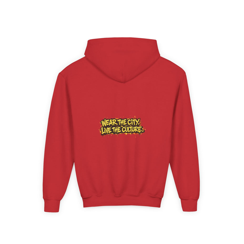 UrbanyX Youth Hoodie — UrbanX Graffiti Crown "Wear the City, Live the Culture" Streetwear