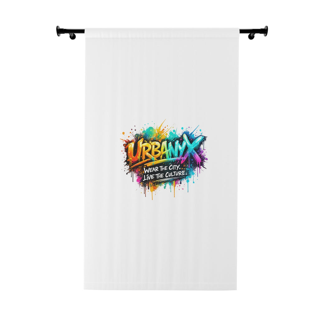 Urbanyx Graffiti Window Curtain — Colorful 'Urban' Street Art Design