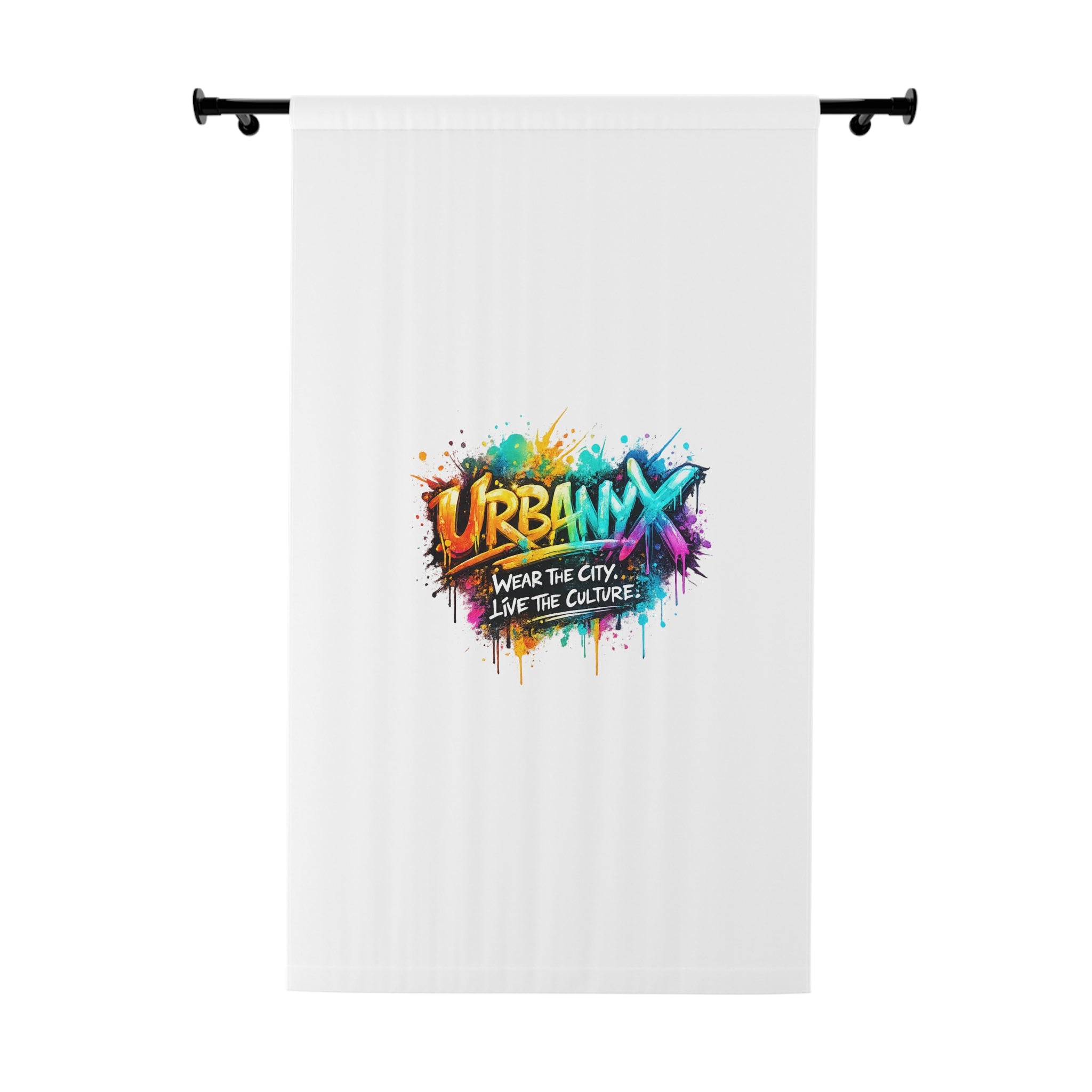Urbanyx Graffiti Window Curtain — Colorful 'Urban' Street Art Design