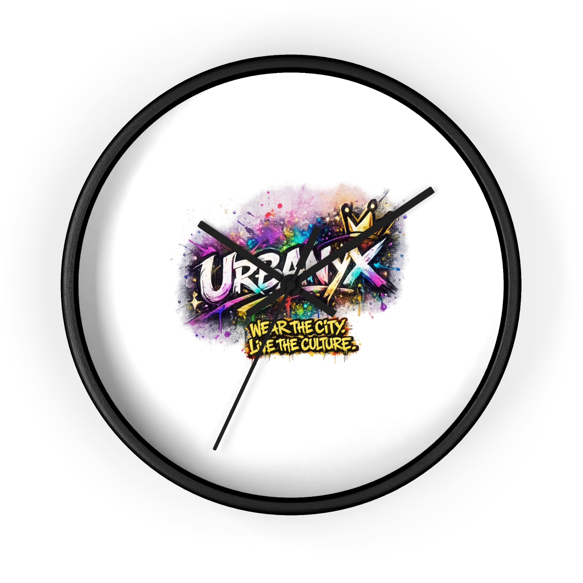 Urbanyx Graffiti Wall Clock — Colorful Street Art Timepiece